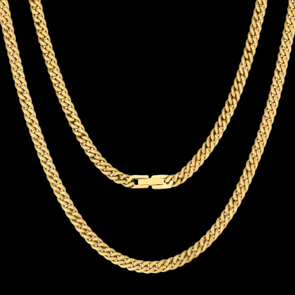 collar cubano 5mm - unisex hombre o mujer