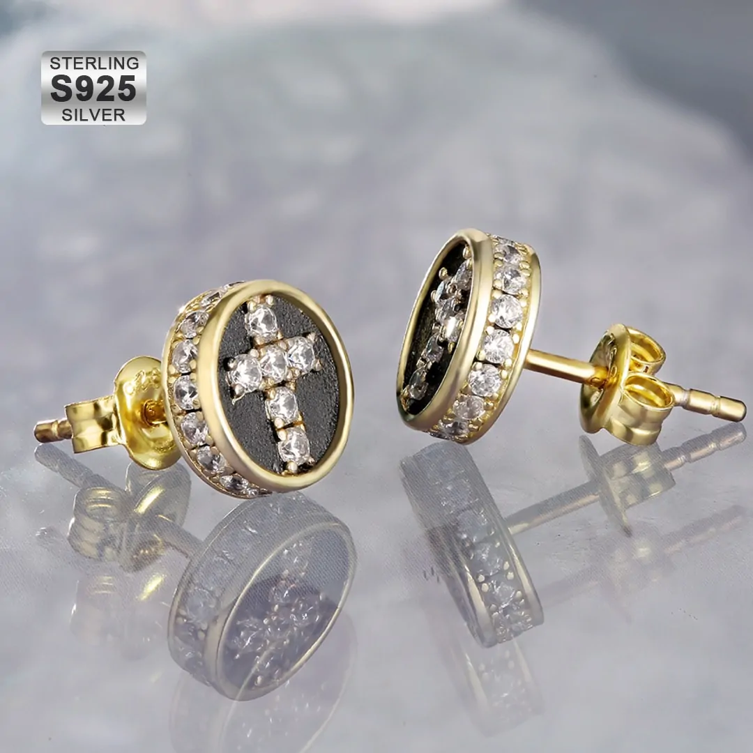 Aros diamond Cross oro